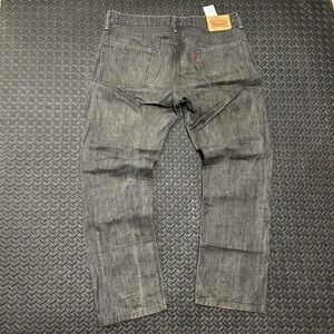 Levi's Men's Grey and Black Jeans